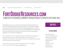 Tablet Screenshot of fortdodgeresources.com
